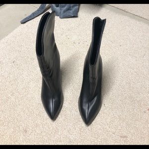 🍋☘️📸Ballin Black Leather Pull-On Modern Cowgirl Boots